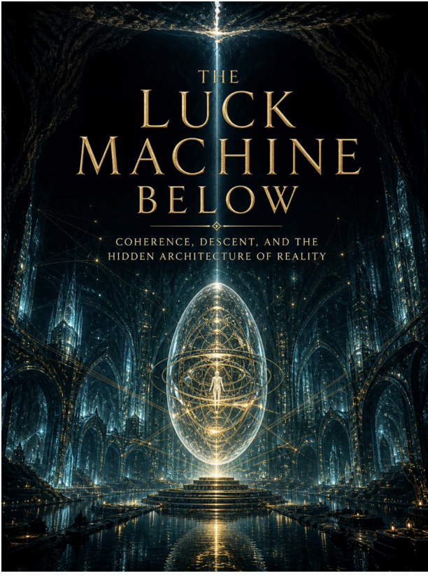 Book cover for The Luck Machine Below